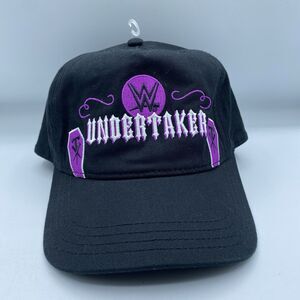WWE Undertaker Hat Snapback Adult OSFA Black Purple Twill WWF Wrestling NWT